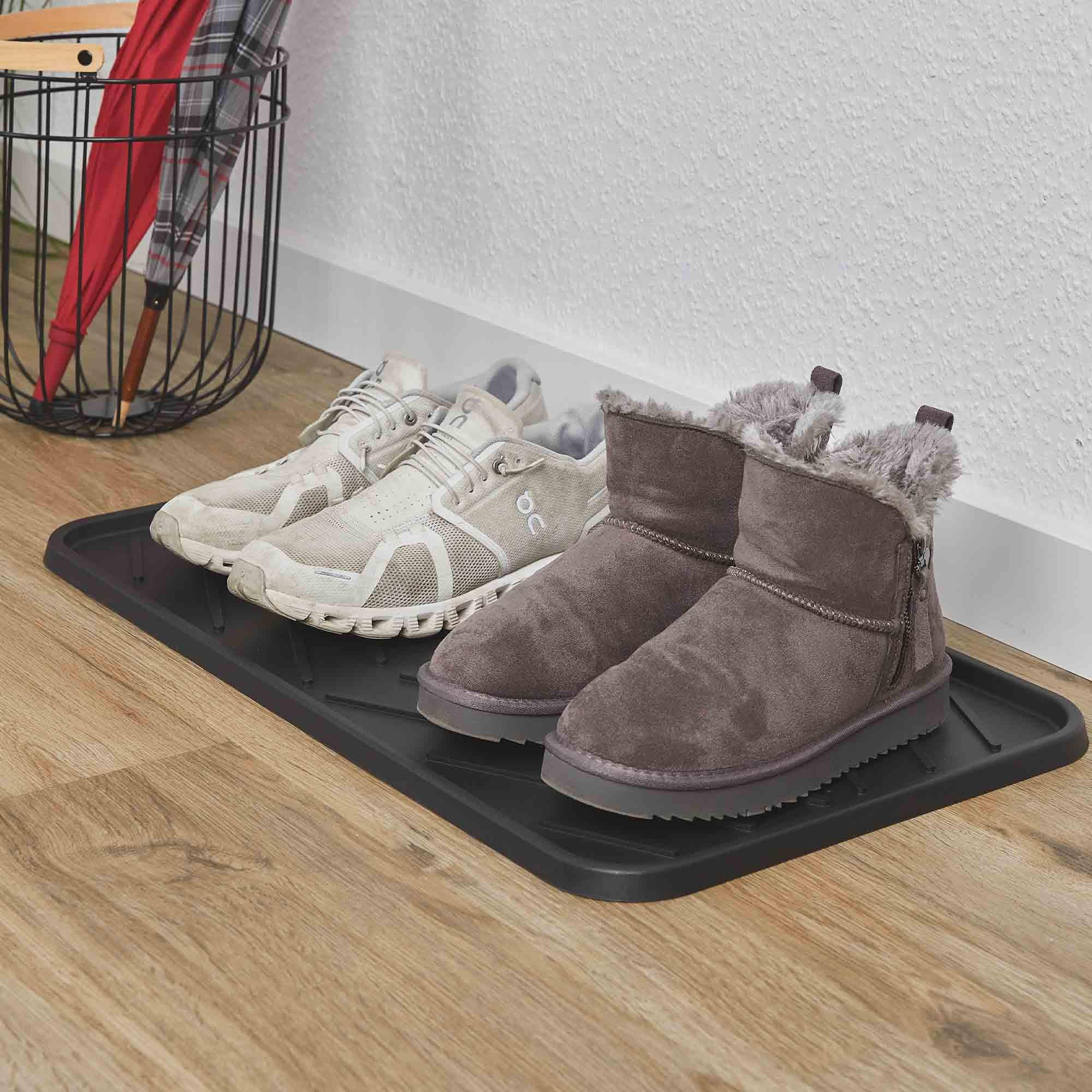 SCHUHABTROPFSCHALE SHOE STAR - Schwarz, Textil (35/63cm) - Astra