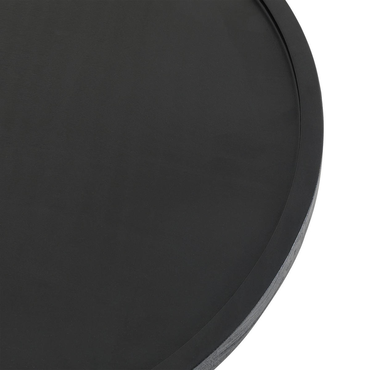 COUCHTISCHSET SARDA 2er Set schwarz - Schwarz, Naturmaterialien/Holz (46/46/53cm) - IDIMEX