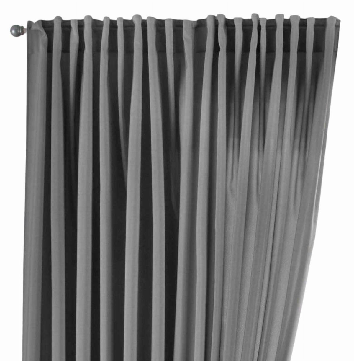 Gardinenbox Schlaufengardine Grau 300x250 cm