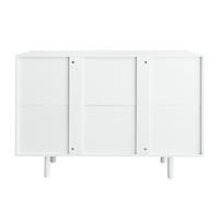 SIDEBOARD 120/37,5/80,8 cm Weiß aus MDF mit 4 Türen - Weiß, Holzwerkstoff (120/80.8/37.5cm) - OKWISH