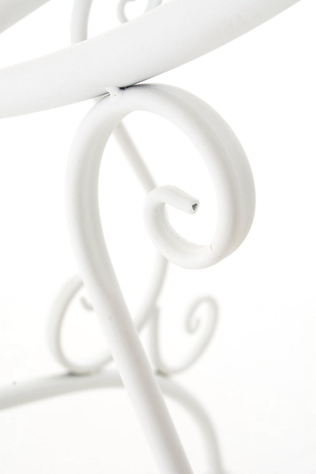 GARTENBEISTELLTISCH rund Ø70 cm Metall weiß - Weiß, Metall (70/70/74cm) - CLP