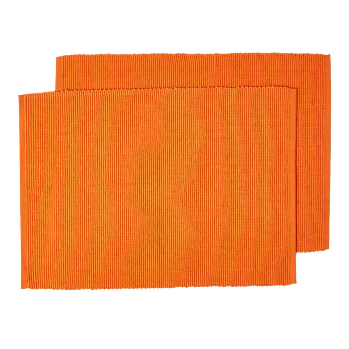 TISCHSET orange im 2er-Set 33/50 cm, 100% Baumwolle - Orange, Textil (33/50cm) - Homescapes