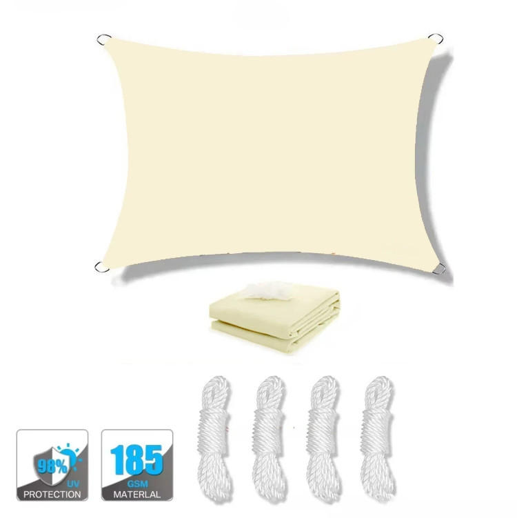 SONNENSEGEL, Cremeweiß, 3 x 3 m - Beige, Textil (300/300cm) - Weltevree