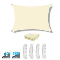 SONNENSEGEL, Cremeweiß, 3 x 3 m - Beige, Textil (300/300cm) - Weltevree