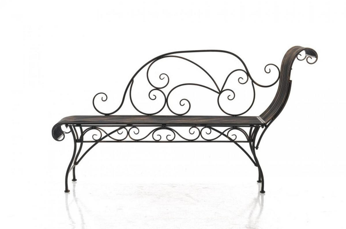 GARTENLIEGE Metall bronze - Bronzefarben, Metall (156/78/46cm) - CLP