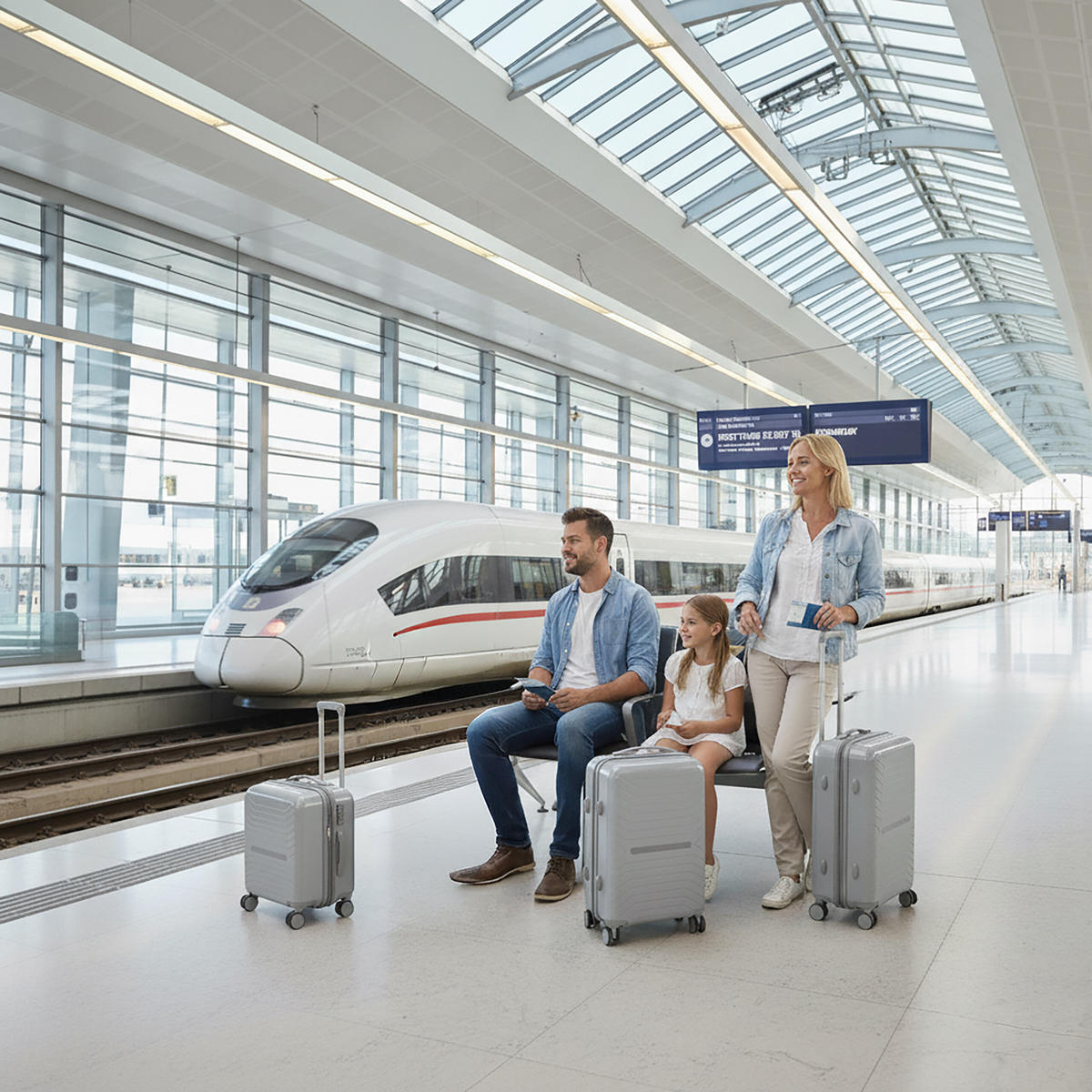 3-TLG.KOFFERSET - Beige, Kunststoff (48/75/29cm) - Relaxdays