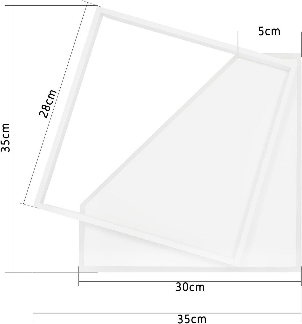 LED-DECKENLEUCHTE Alexander 35/35/5.5 cm - Weiß, Metall (35/35/5.5cm) - Nettlife