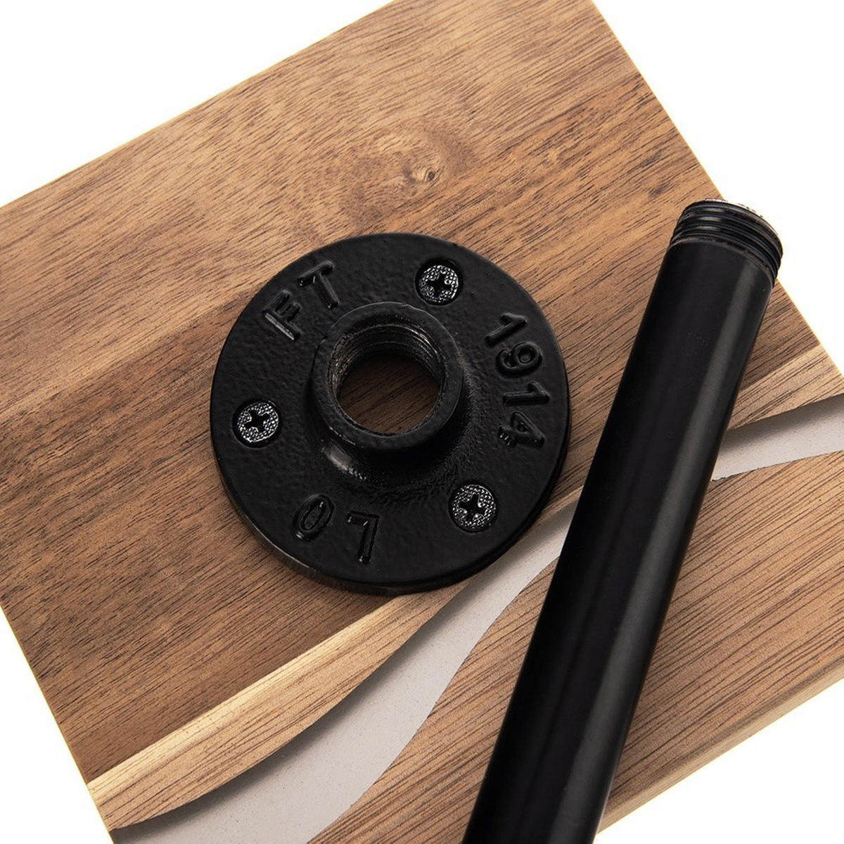 PAPIERHANDTUCHHALTER River Akazienholz 35 cm Schwarz - Naturfarben, Holz (15/35/15cm) - Orion 