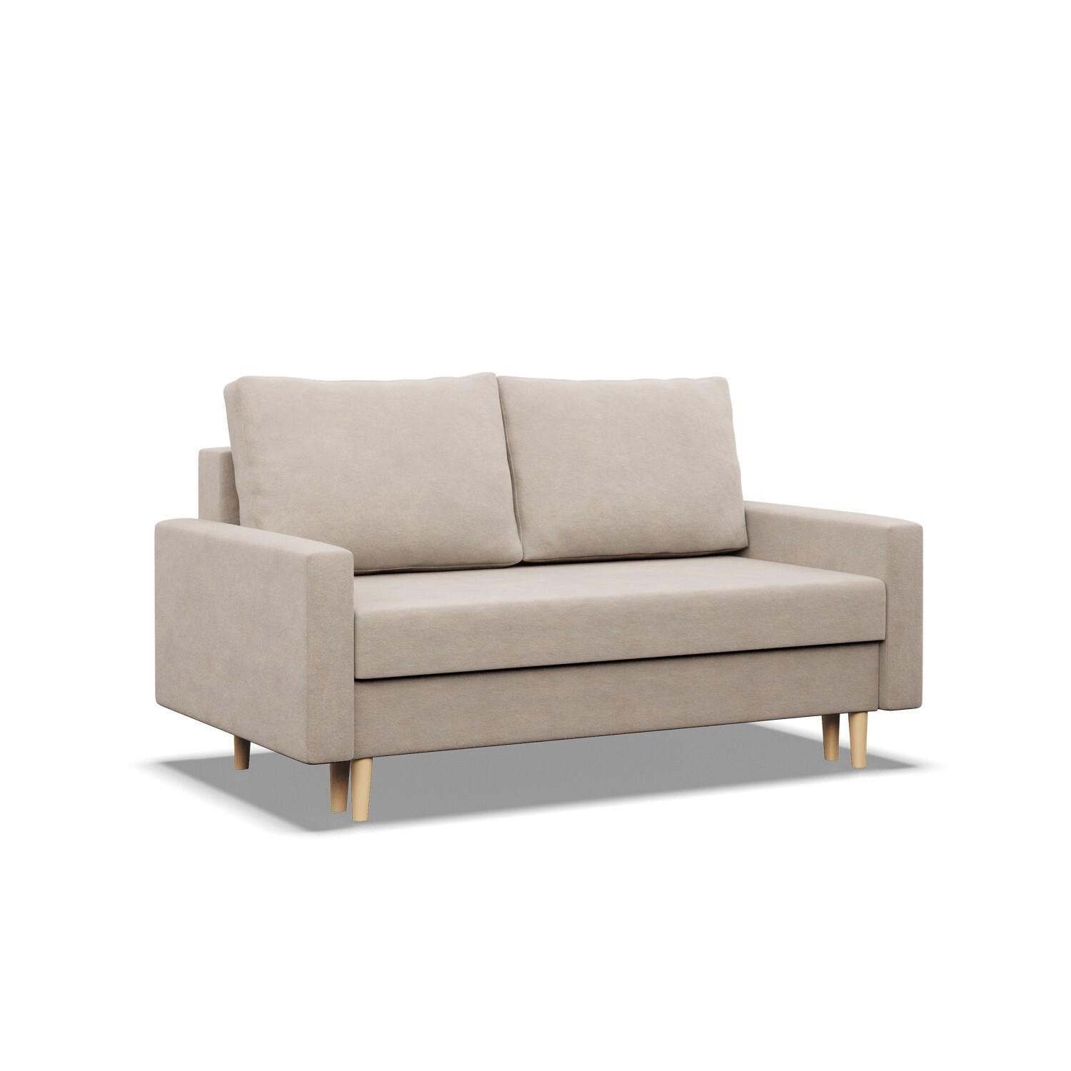 SOFA Blank beige 152/92/92 - Beige, Textil (152/92/92cm) - SIMKAM Furniture