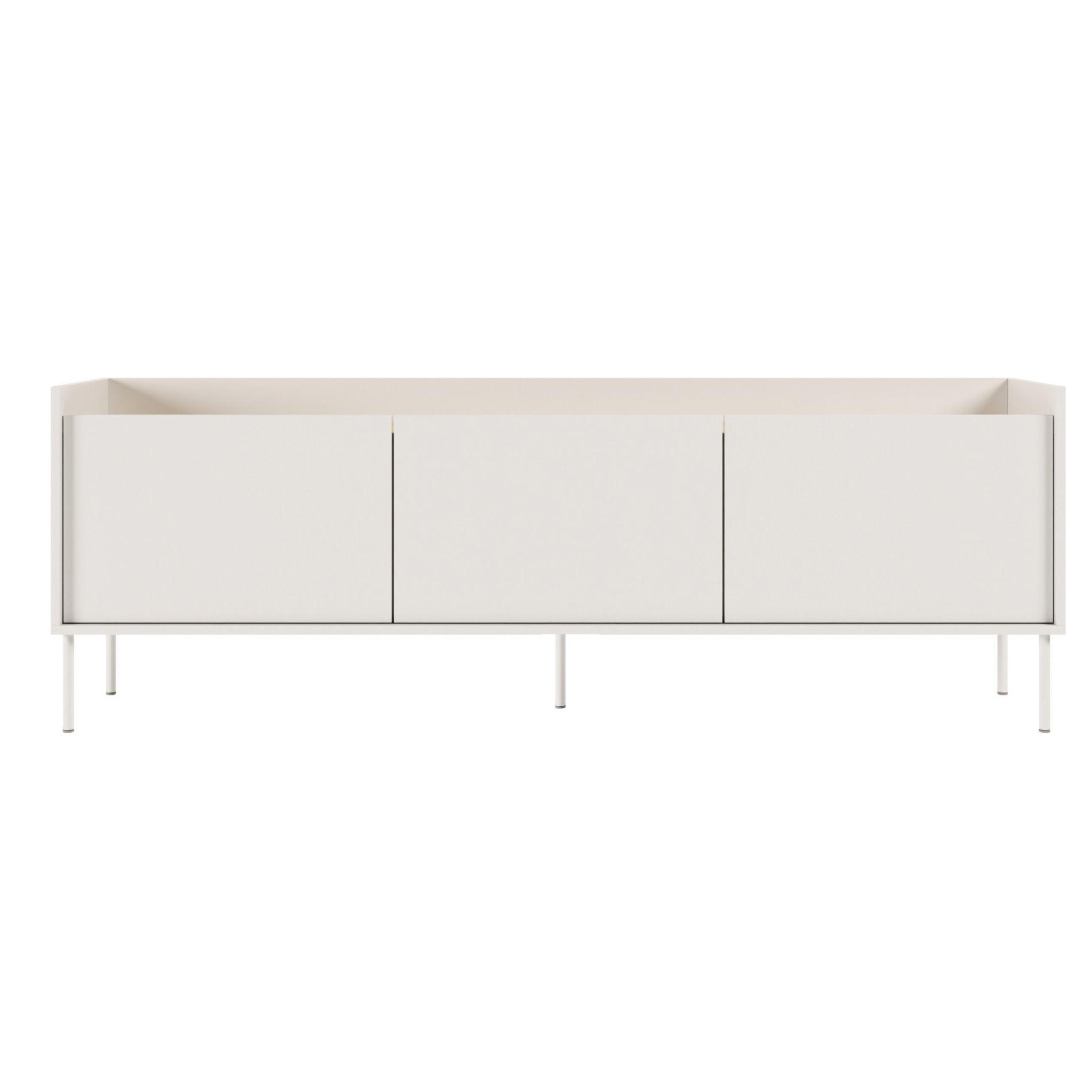 TV-SCHRANK Tovi Weiß / Holzoptik Eiche 175 cm - Weiß, Holzwerkstoff/Metall (175/58.5/36.4cm) - Selsey