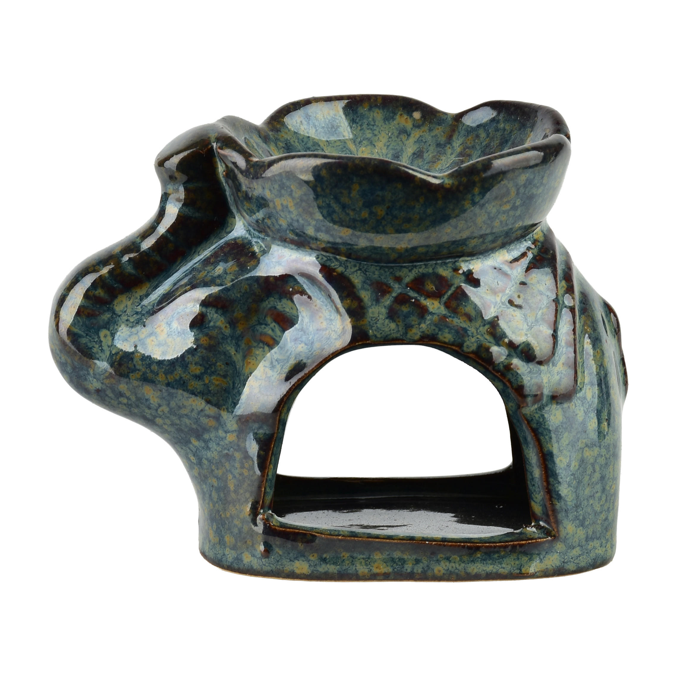 DUFTÖLBRENNER Blau 9/5/7cm Keramik - Blau, Keramik (5/7/9cm) - Mondex