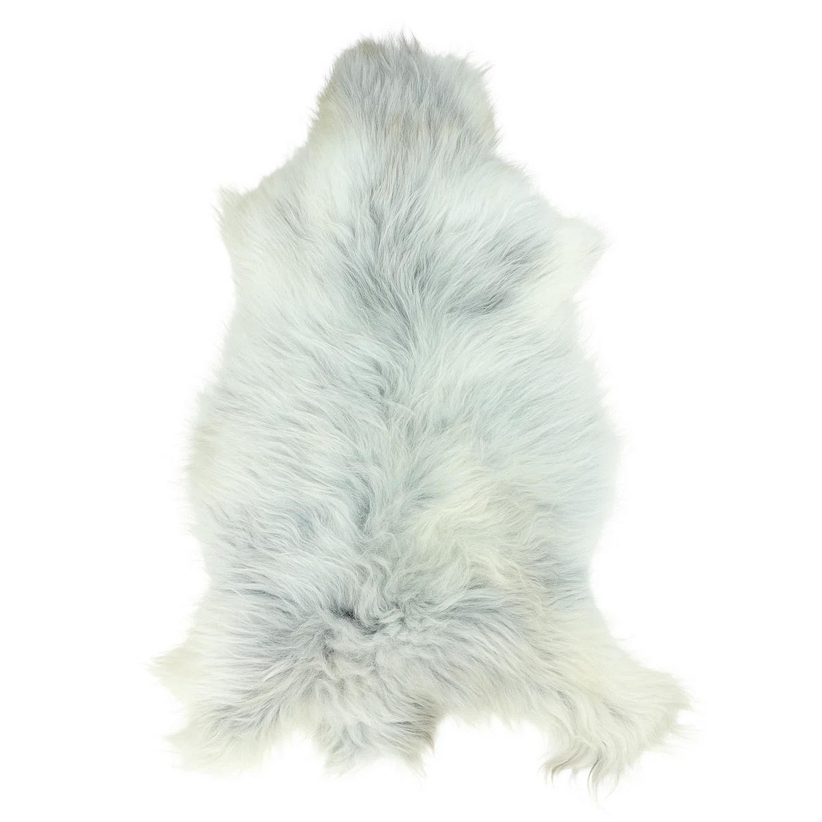 LAMMFELL Schnuckenfell Naturfarbe Langwolle Schwedisch ca. 80 cm - Weiß/Braun, Fell (40/80cm) - Provellus