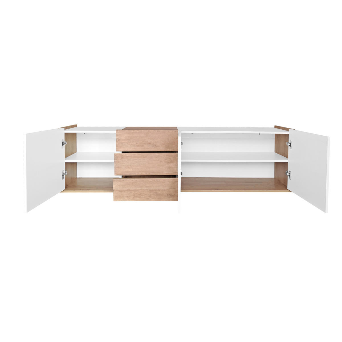 TV-ELEMENT Weiß 171.5/35/47 cm - Weiß, Holz (35/47/171.5cm) - Urban Meuble