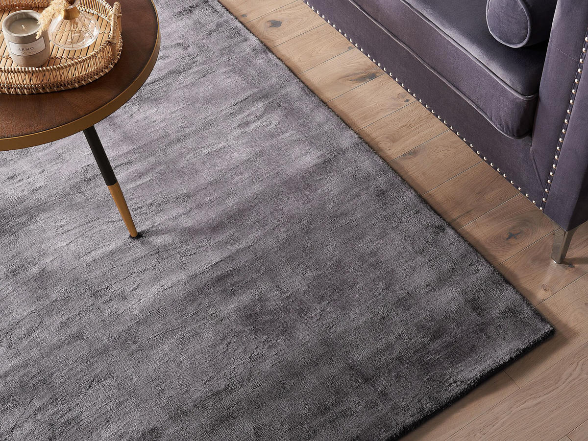 KURZFLOR-TEPPICH Gesi II 200/140 cm - Grau, Naturmaterialien (140/200cm) - Beliani