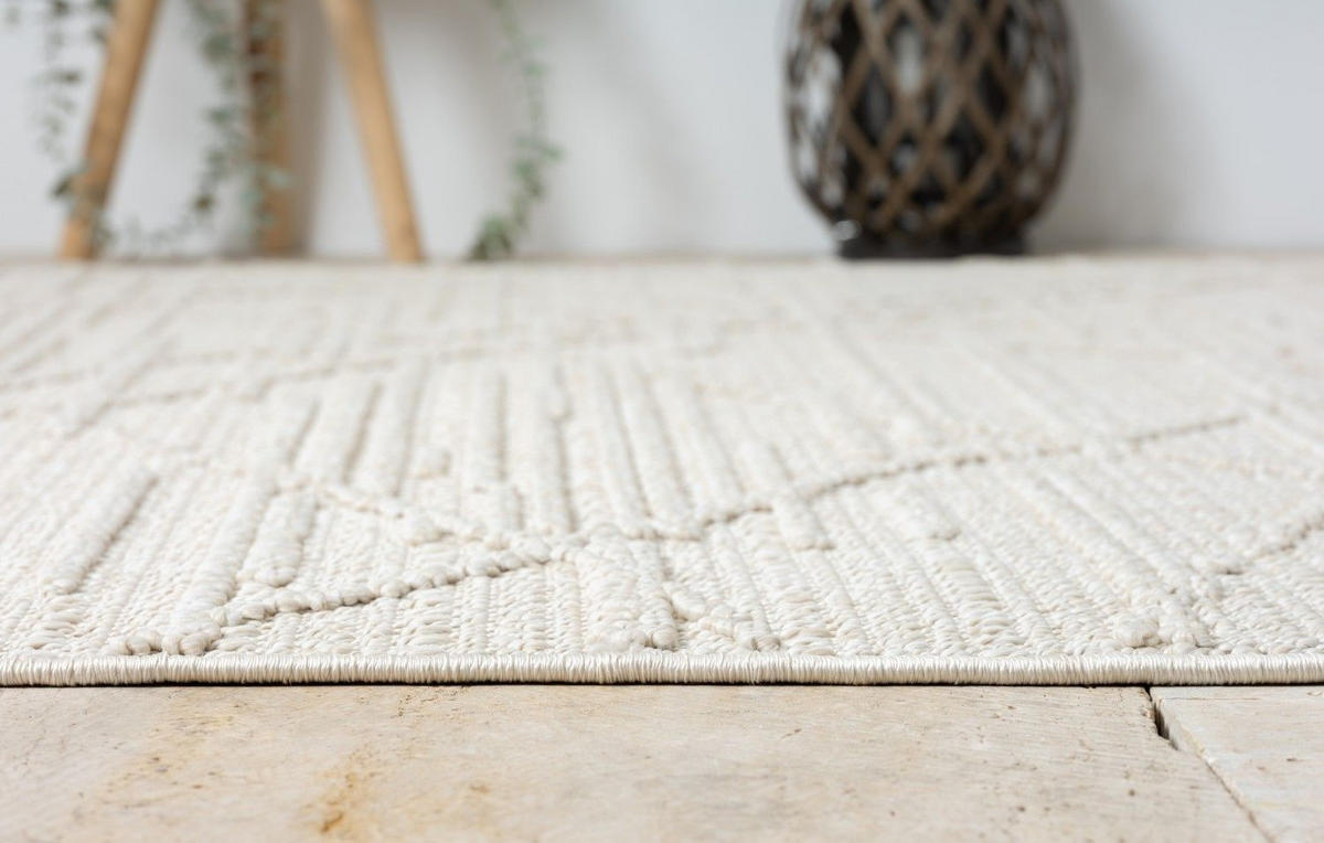 OUTDOORTEPPICH Rory Creme,Ecru,Weiß 200/300 cm - Creme, Textil (200/300cm) - My-Rug