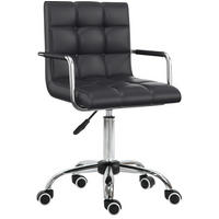 DREHSTUHL 46/61 cm Schwarz aus PVC höhenverstellbar - Schwarz, Kunststoff (54/99/52.5cm) - OKMYHOME
