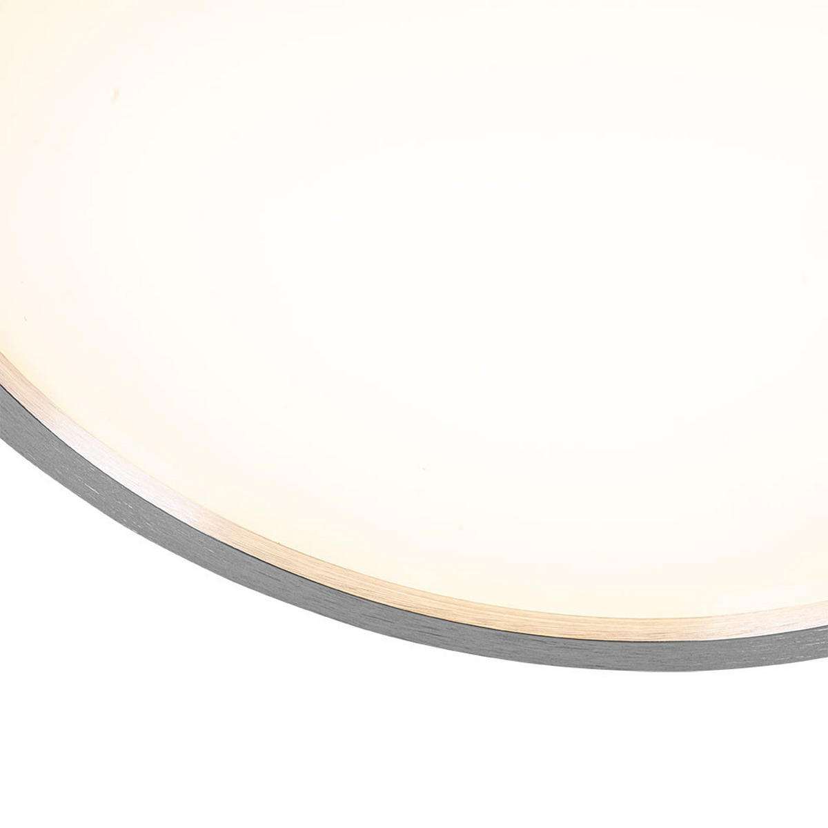 LED DECKENLEUCHTE Backlight Silber - Weiß, Kunststoff (42.5/42.5/3.4cm) - Briloner