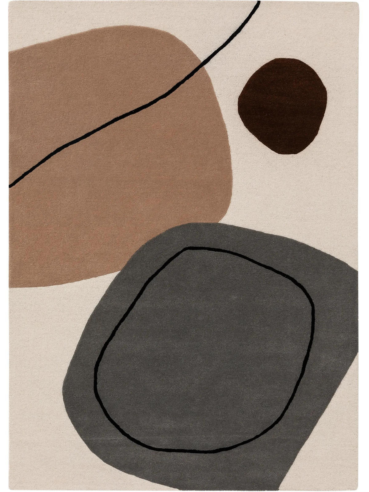 WOLLTEPPICH Kyoto Multicolor 120x170 cm - Multicolor, Textil (120/170cm) - benuta Pure