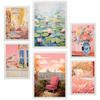 POSTER Set Mit 6 Rosa Frühling A3 & A4 Weißer Rahmen - Weiß, Papier (29/3/42cm) - Nacnic
