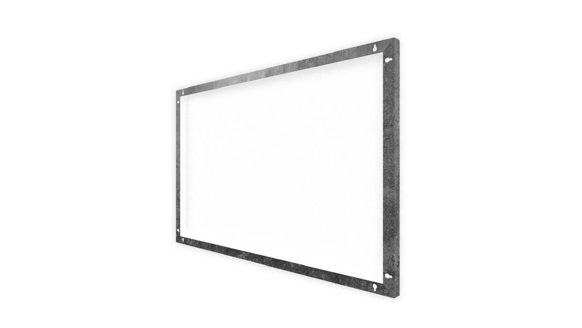 METALBOARD BETONMAUER 90x60cm + Zubehör-Set - Multicolor, Metall (90/60/1.8cm) - ALLboards
