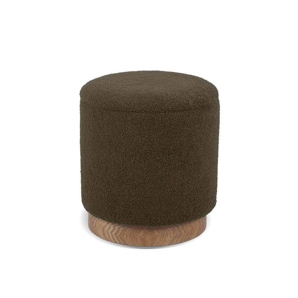 Thumbnail - Sicaan Aufbewahrungshocker, Grün, Textil, Füllung: Polyurethan (Pur), Zylindrisch, 38x42x38 cm, Wohnzimmer, Hocker, Pouf...