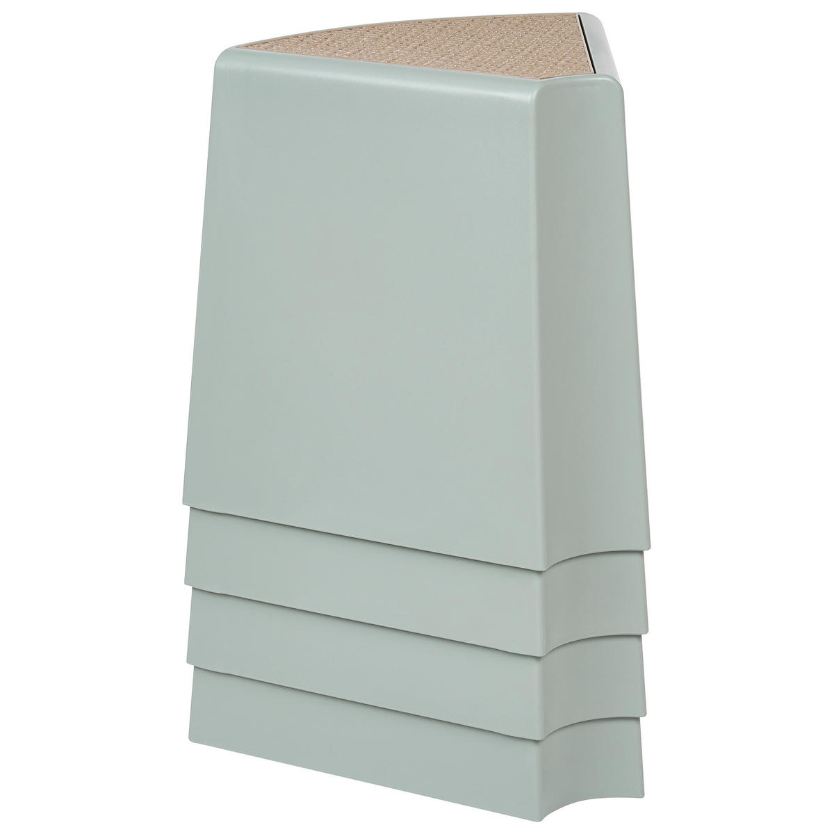 GARTENHOCKER 4er-Set Mintgrün Evros - Mintgrün, Kunststoff (43/45/35cm) - Beliani