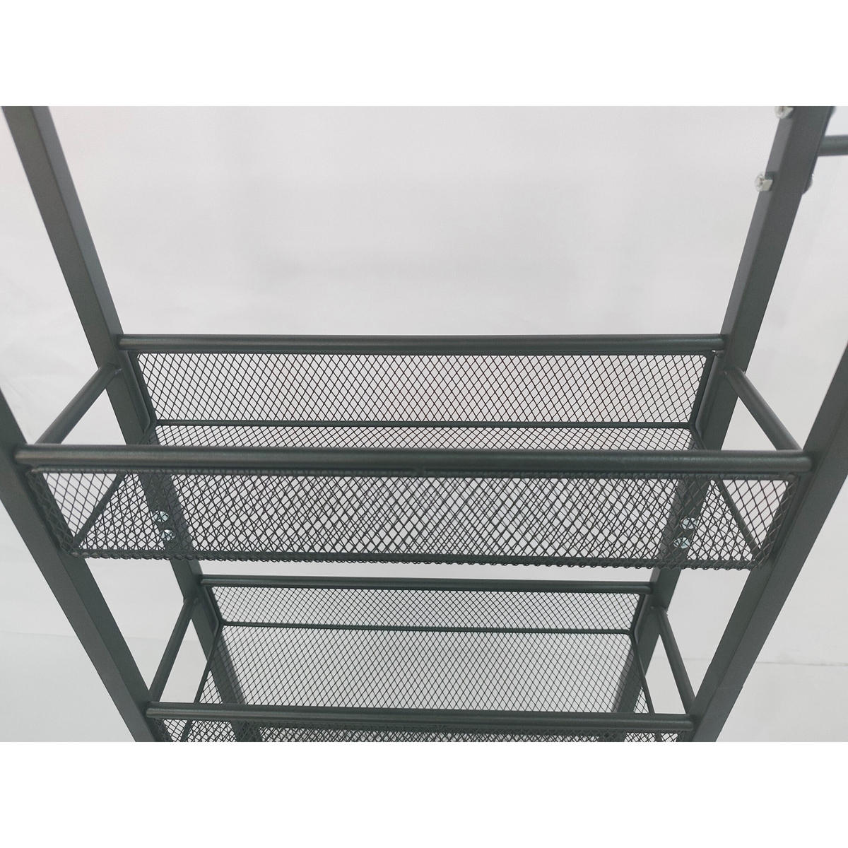 NISCHENWAGEN - Schwarz, Holzwerkstoff/Metall (13/77/45cm) - Relaxdays