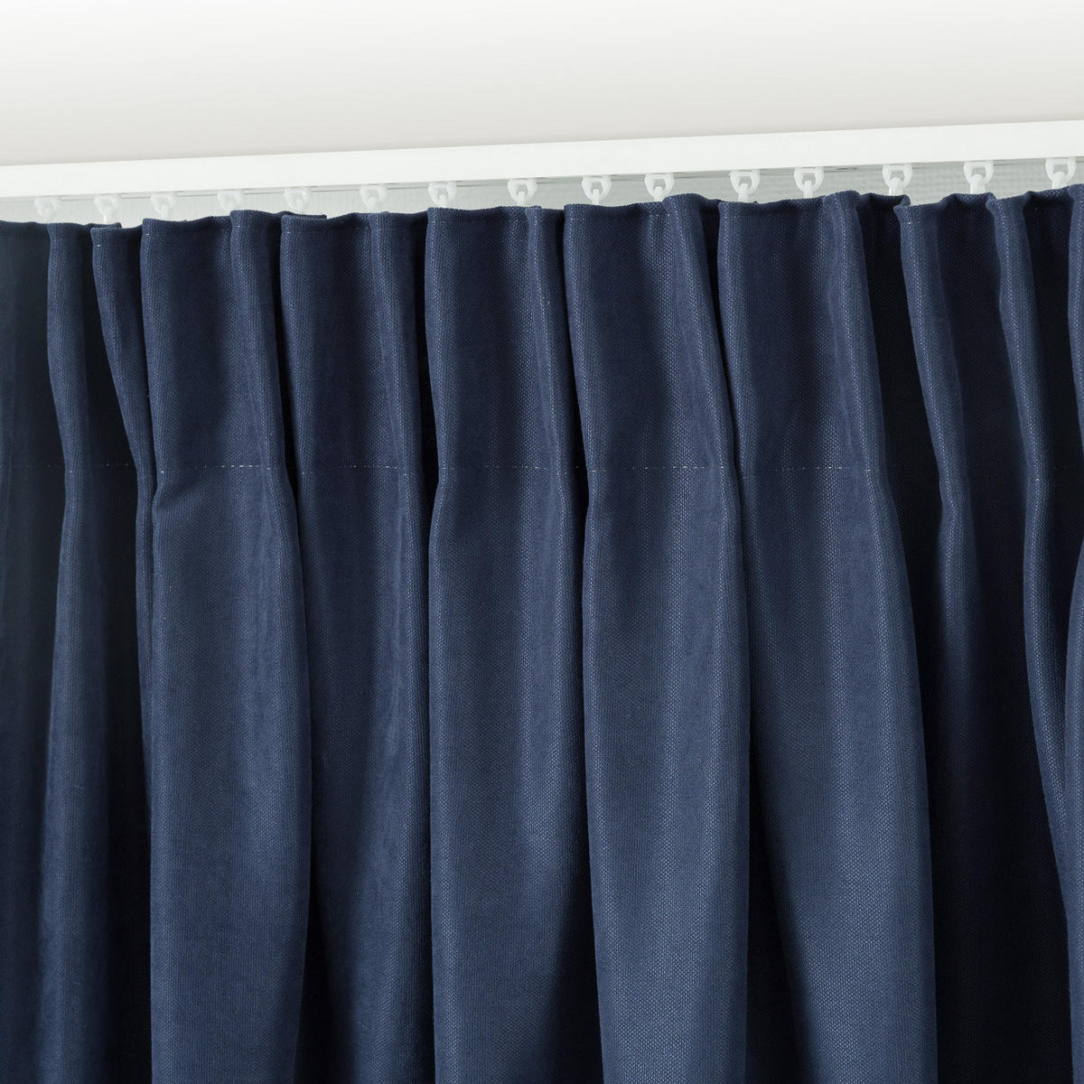 FERTIGVORHANG mit Schlaufenband dunkelblau 140 x 280 cm - Dunkelblau, Textil (140/280/1cm) - Dekoria