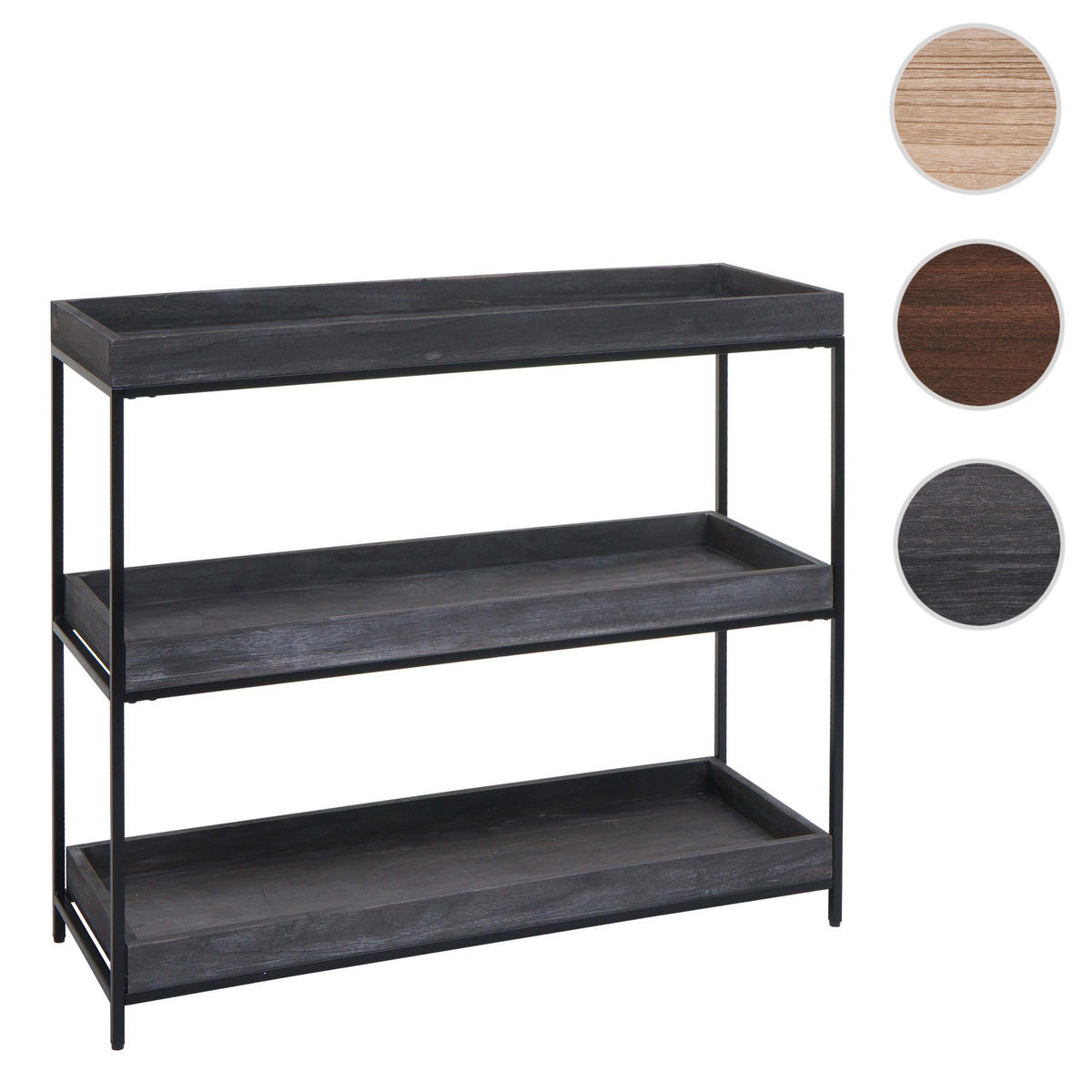 REGAL Grau - Grau, Holz (100/90/35cm) - MCW
