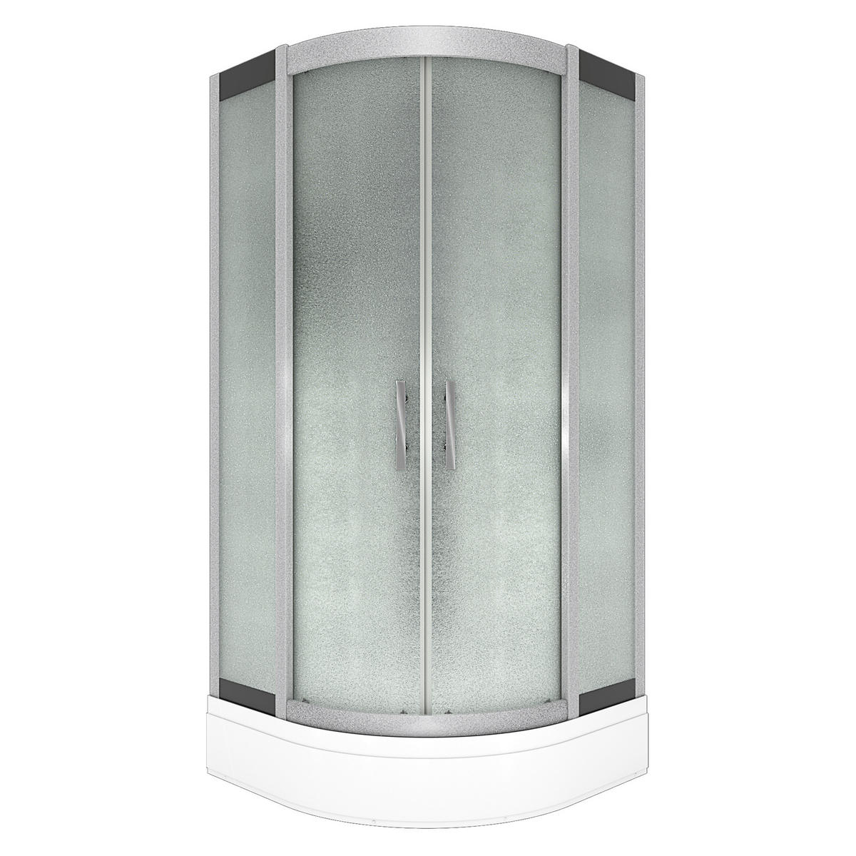 DAMPFDUSCHE Dusche D46-50M3 Weiß 90x90 - Weiß, Glas/Kunststoff (90/90/225cm) - AcquaVapore by Sandra Jentho