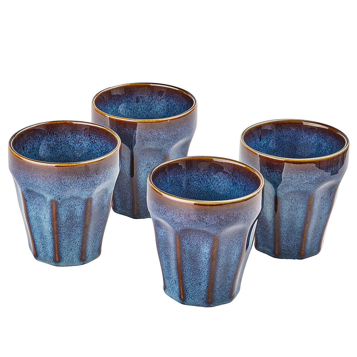 KAFFEETASSE (6er Set) Bergamo - Blau, Keramik (0.25L) - Butlers