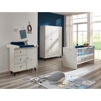 BABYZIMMER SET Lavea 3-tlg. - Schwarz/Weiß, Holz/Holzwerkstoff (1/1/1cm) - arthur berndt