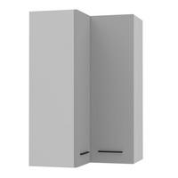 ECKHÄNGESCHRANK Bonn W14/60 weiß / dust grey matt 60 / 60 / 96cm - Weiß/Grau, Holz/Holzwerkstoff (60/96/60cm) - Feldmann-Wohnen