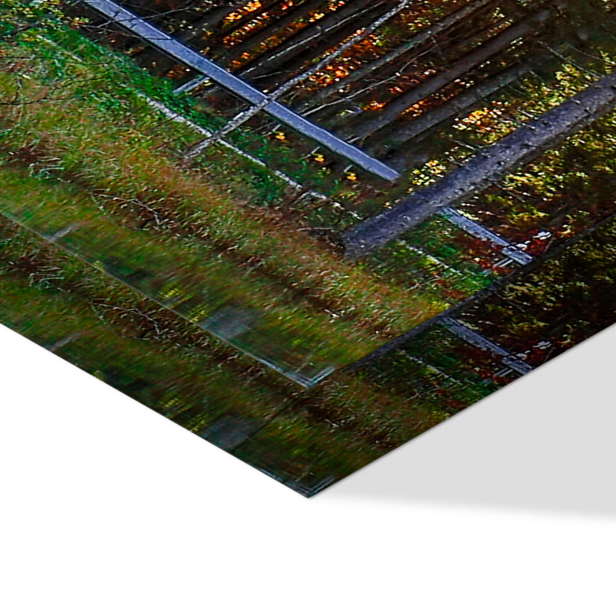 LEINWANDBILD Berglandschaft 5-tlg. 200x100 cm - Multicolor, Holz (200/100cm) - LUMASOUL