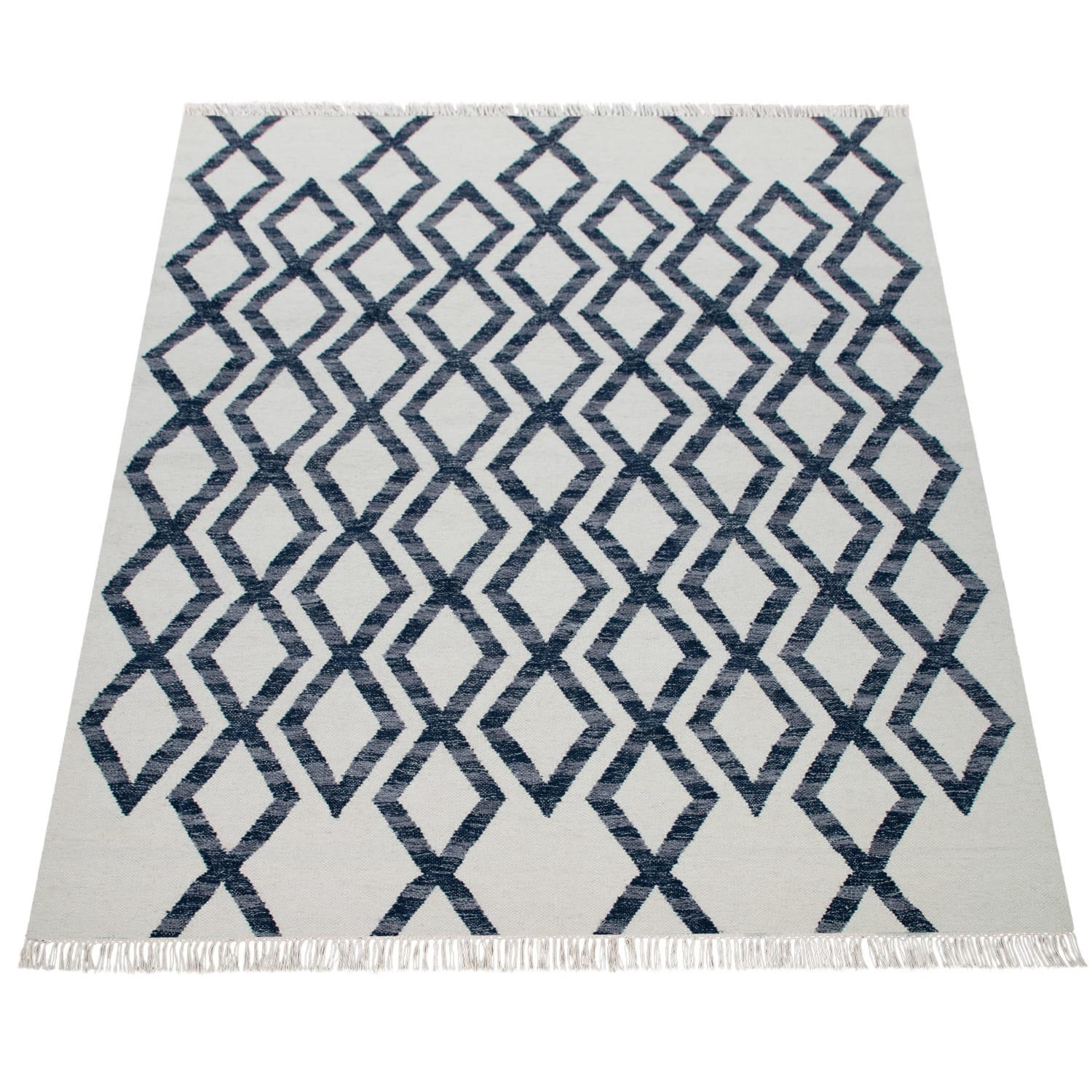 NATURFASERTEPPICH 140/200 cm Kenitra 502 - Blau, Naturmaterialien (140/200cm) - Paco Home