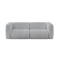 MODULARES Sofa 2-SITZER MIRA-S1 228x89x70 Grau cm Cord - Blaugrau/Schwarz, Holzwerkstoff/Kunststoff (228/70/89cm) - ALTDECOR
