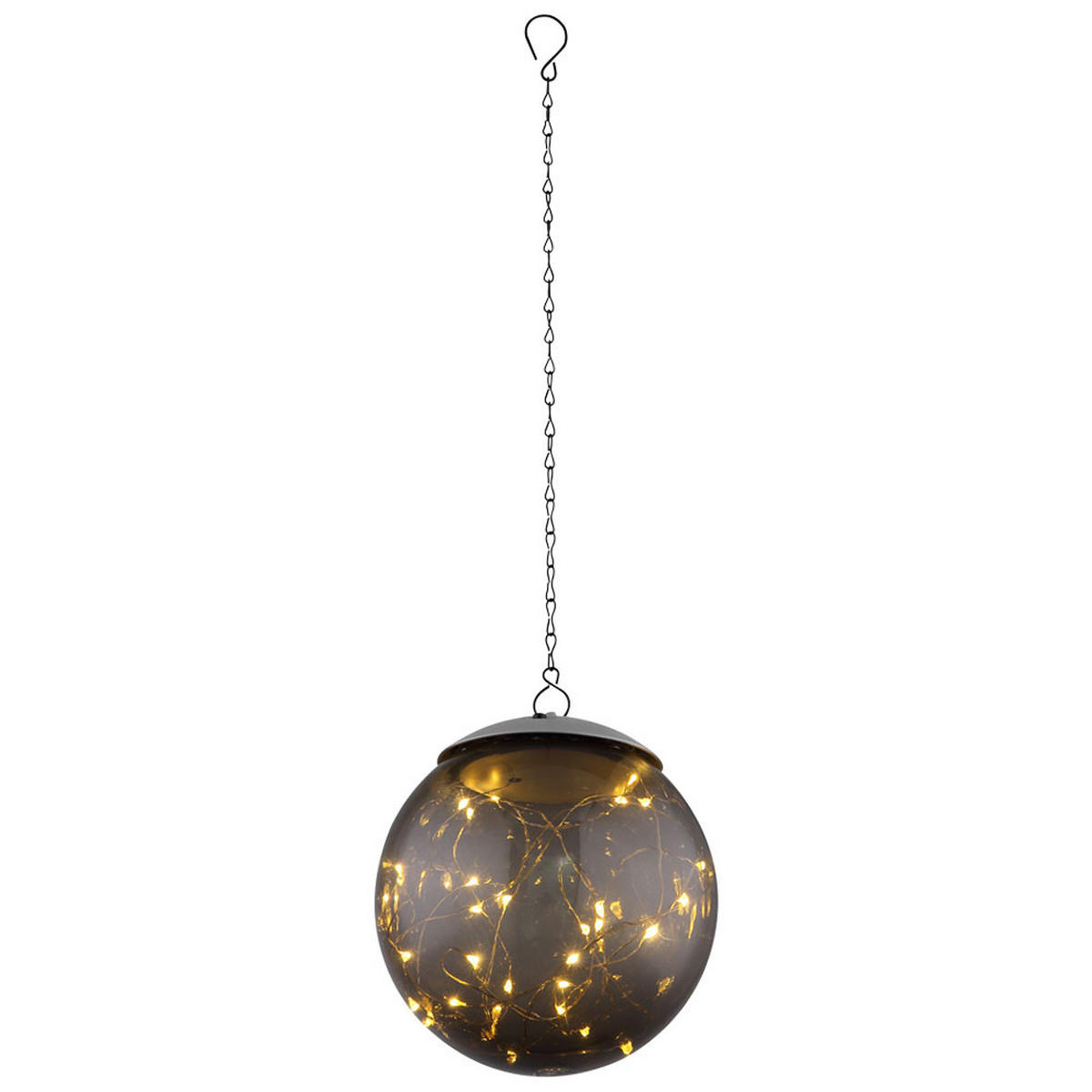 LED AUSSENLEUCHTE Rauch Grau 2er Set - Grau, Kunststoff (15/15/50cm) - Globo Lighting