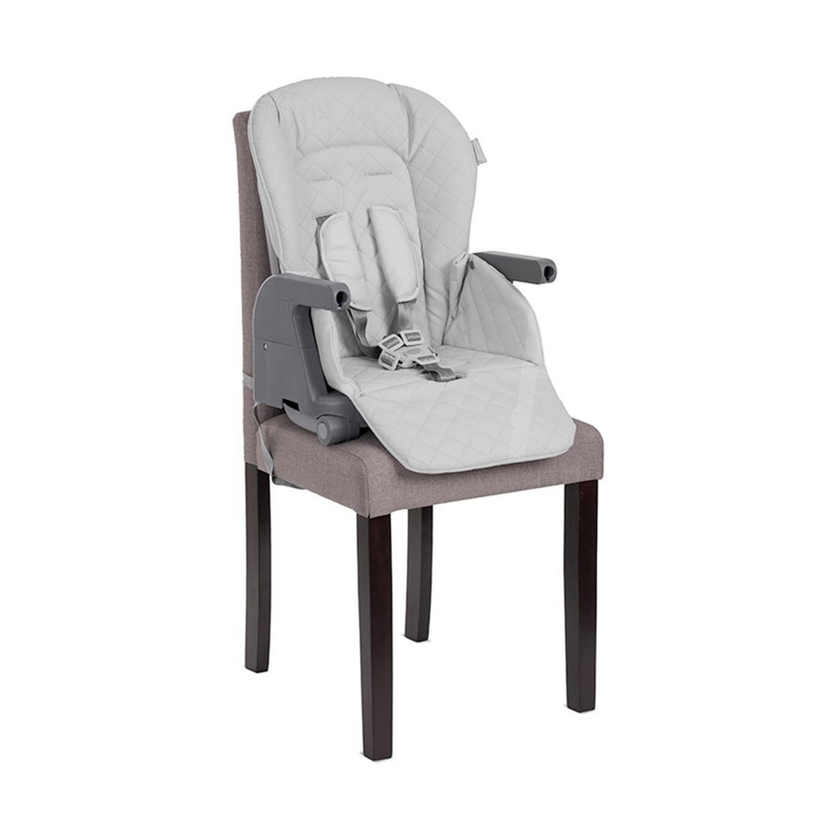 HOCHSTUHL Chef 3 in 1 grau klappbar Kinderstuhl Booster-Sitz Fußstütze - Grau, Kunststoff (53/109/84cm) - Lorelli