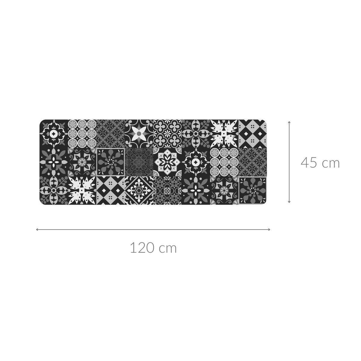 SCHAUMMATTE Salou 45/120 cm - Schwarz, Kunststoff (120/45cm) - Douceur d´intérieur