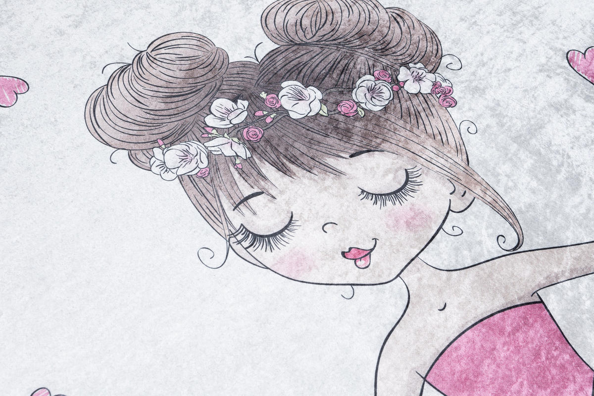 TEPPICH EMMA Grau 160/230 cm - Grau, Kunststoff (160/230cm) - Tapiso