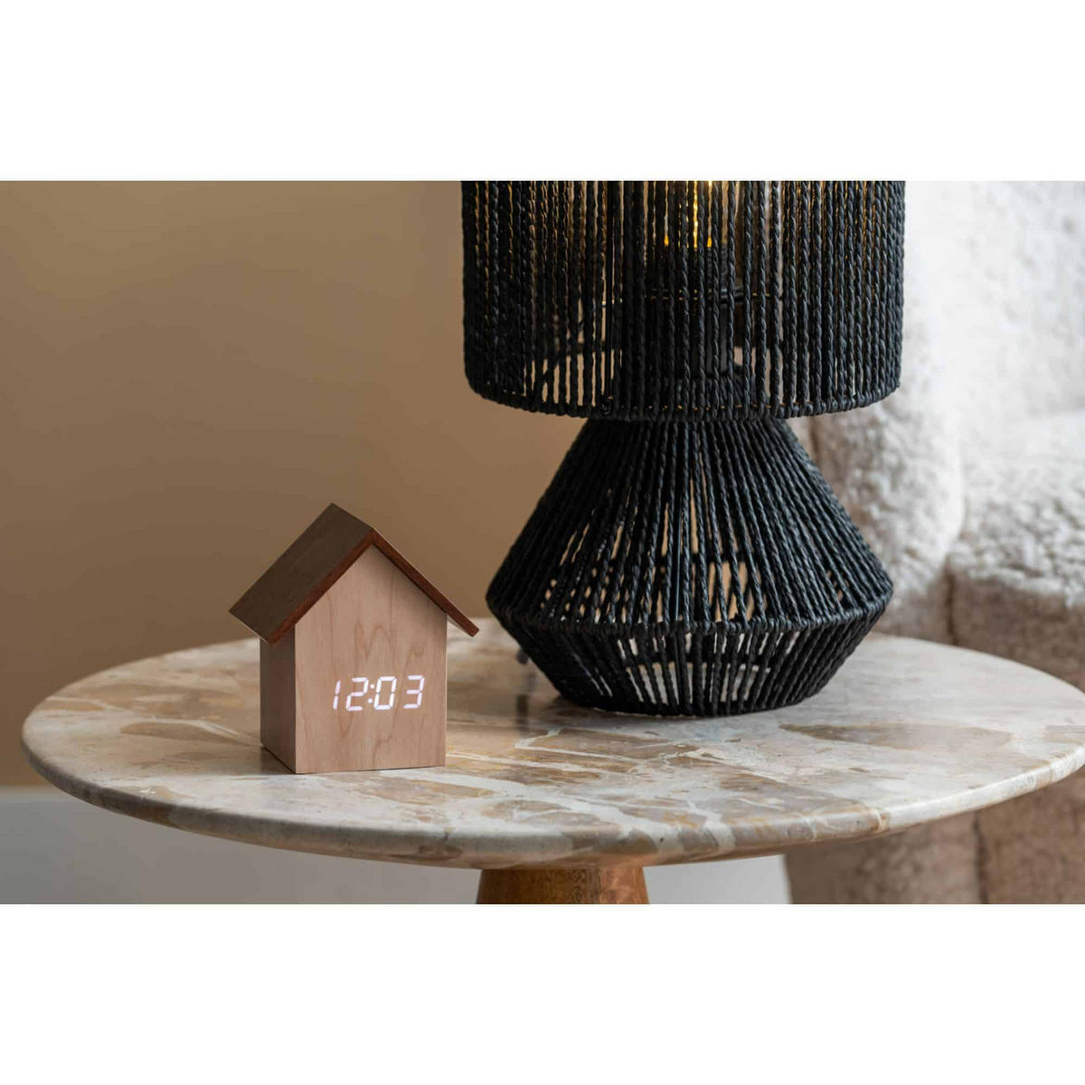 BEISTELLTISCH Force Braun 40/40/35 cm - Braun, Stein (40/40/35cm) - Leitmotiv