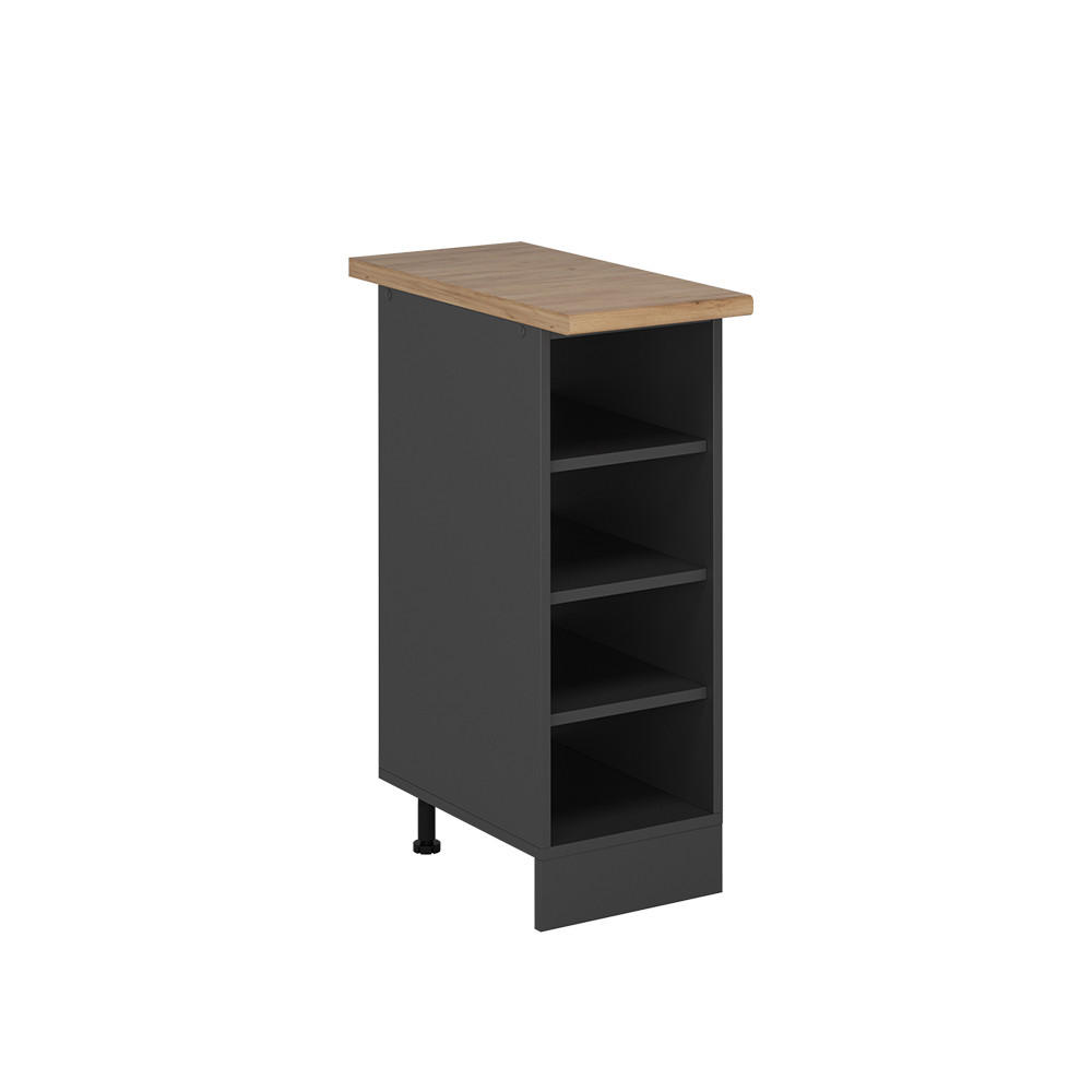 KÖKSHYLLA R-Line antracit 30 cm , AP Oak Antracit, Antracit 81.6/30/60 cm