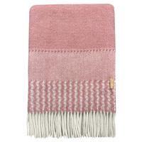 WOLLDECKE Uptown rosa 140x200 Neuseeländische Lammwolle - Pink, Textil (140/200cm) - Malagoon