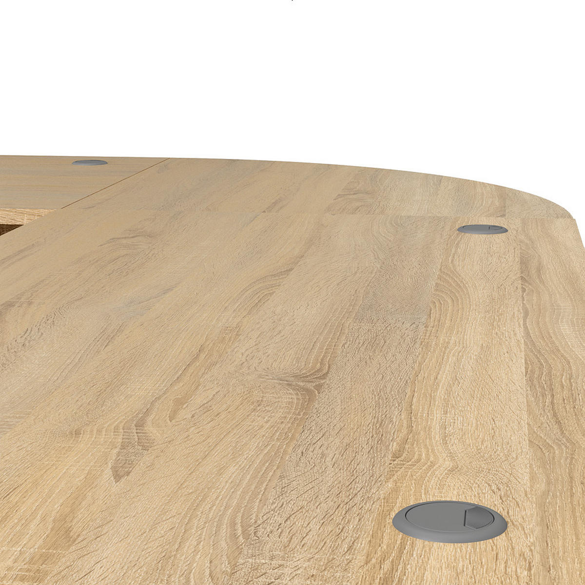 ECKSCHREIBTISCH Eiche Dekor - Eiche Wotan, Holzwerkstoff (200/230/75cm) - ebuy24
