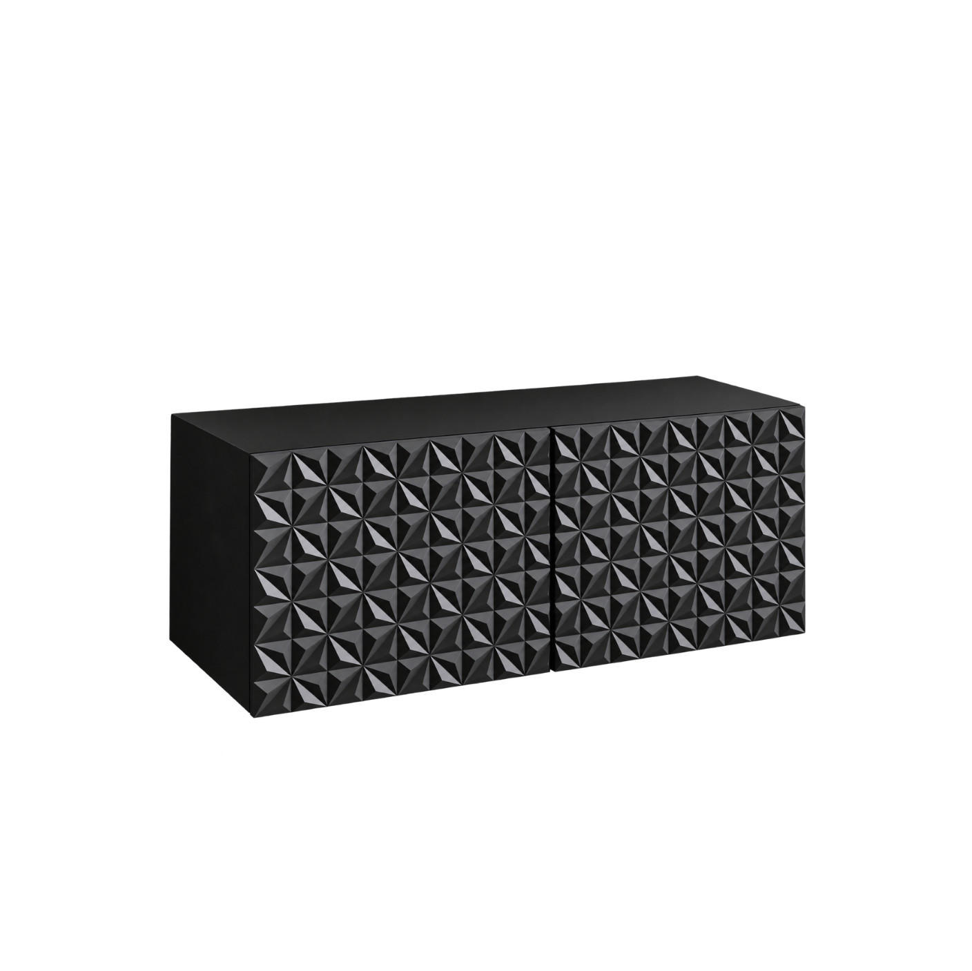 TV-SCHRANK Cali 100 cm, zweitürig, schwarz - Schwarz, Kunststoff (100/40/41cm) - Margaret Hadas24