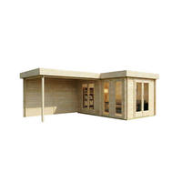 GARTENHAUS Holz Quinta - Naturfarben, Holz (720/228/530cm) - Alpholz