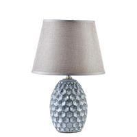 STOLNÍ LAMPA, keramika, modrá - modrá, keramika (11/11/34cm) - Mondex