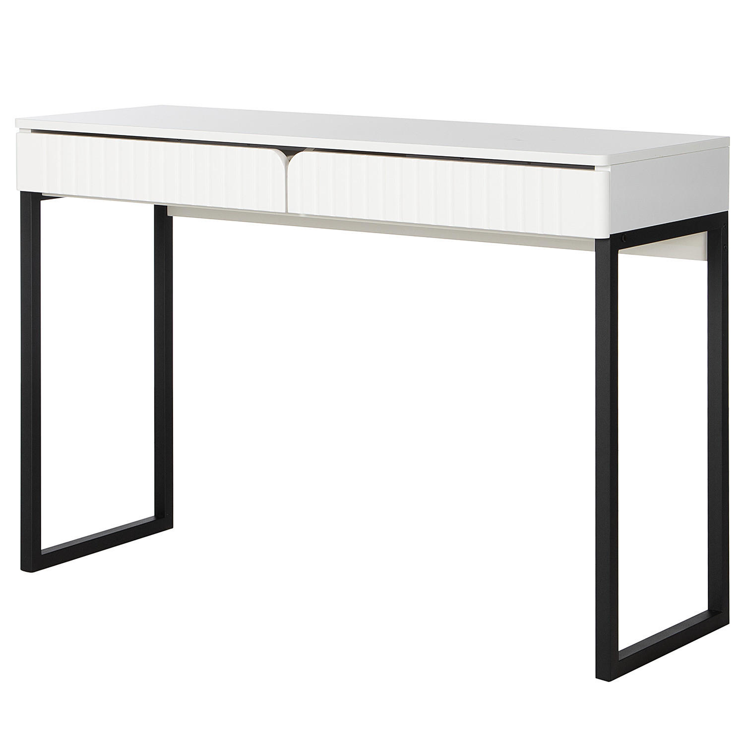 SCHREIBTISCH - Schwarz, Holzwerkstoff/Metall (40/110/75cm) - home24