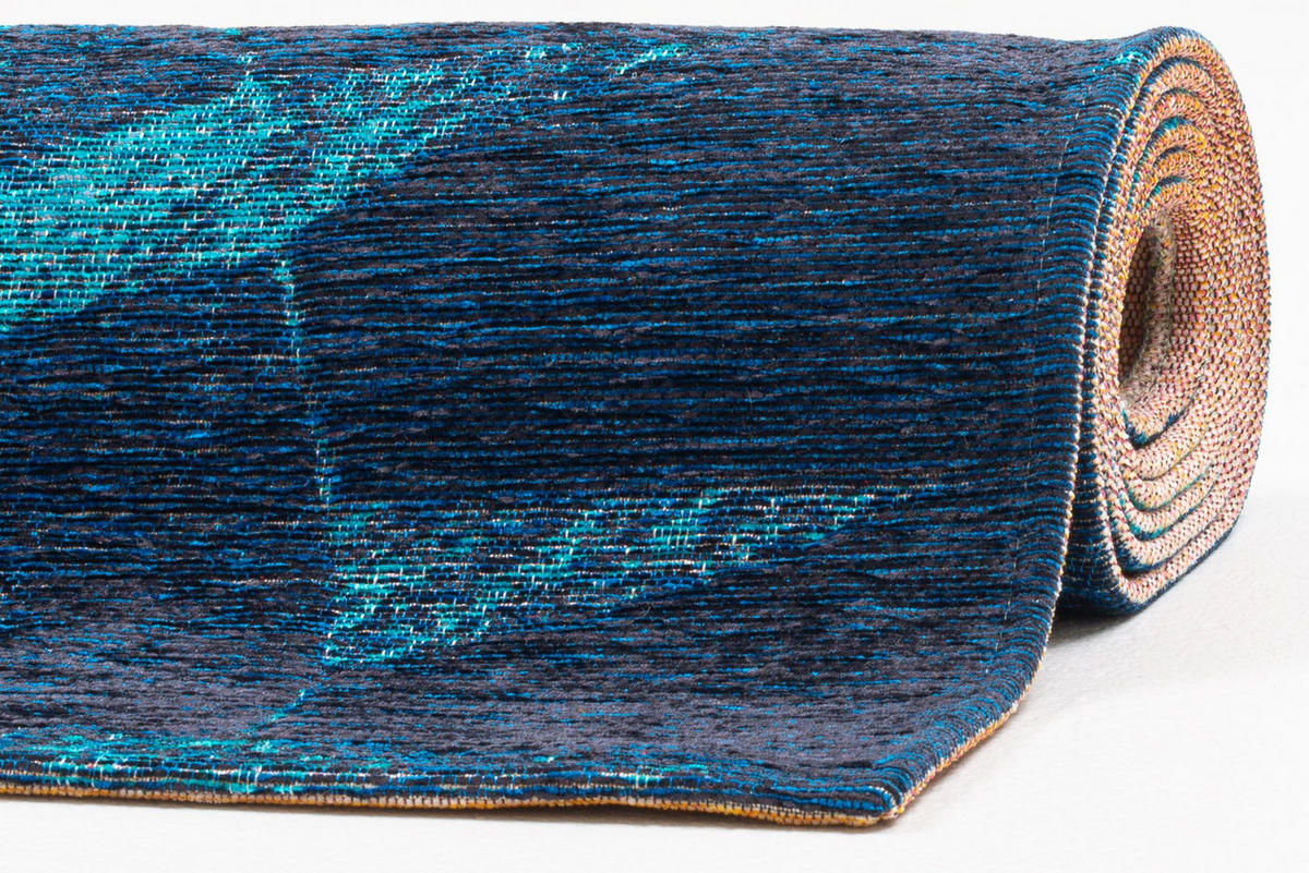 FLACHWEBTEPPICH Keitum 60x90 cm - Blau, Textil (60/90cm) - Sansibar SYLT