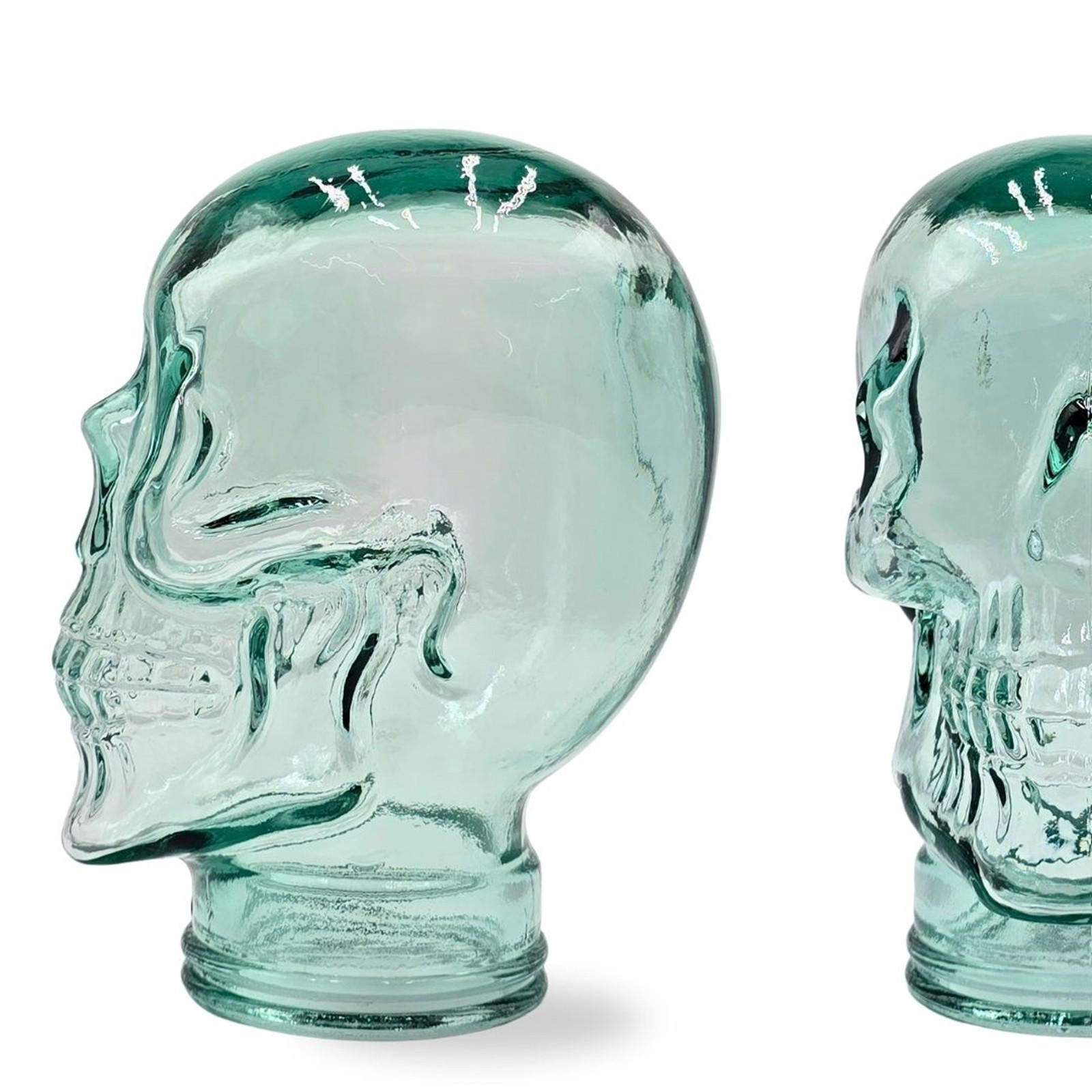 KOPFHÖRERSTÄNDER TOTENKOPF Glas T01 klar - Transparent, Glas (19/26/19cm) - DESIGN DELIGHTS